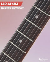 Leo Jaymz 39 Full Size ST Style Electric Guitar Starter Kit with SSH Pickup, 5W Portable Amp, Tuner, Gig Bag, Strap & Accessories (Violet Ocean)