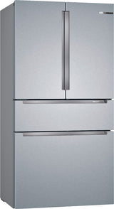 Bosch – 800 Series 20.5 Cu. Ft. 4-Door French Door Counter-Depth Smart Refrigerator – Stainless steel