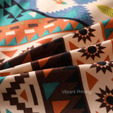 SexyTown Boho Comforter Set Queen Bed in A Bag 8 Piece Deep Pocket with Bed Skirt,Bohemian Tribal Southwestern Bedding Down Comforter(1 Comforter,4 Pillow Cases,Flat Sheet,Fitted Sheet,1 Bed Skirt)