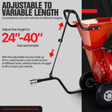 GreatCircleUSA Universal Wood Chipper Shredder Mulcher Tow Bar Kit PRO Heavy Duty Adjustable Accessory, Landworks, SuperHandy, Harbor Freight, Tazz & Earthquake (Wood Chipper NOT Included)