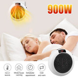 JahyShow Plug-in Electric Heater Fan – 900W Wall Sockets with Remote Timer – Digital Thermostat