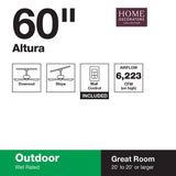 Home Decorators Altura 60×22 Outdoor Oil Rubbed Bronze Ceiling Fan