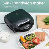 Shinysix Breakfast Maker Stainless Steel Electric Bread Machine for Multifunctional Waffle Heating Panini Steak Pan