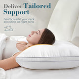 viewstar Bed Pillows King Size Set of 2, Hotel Quality, Down Alternative Big Pillow for Back, Stomach or Side Sleepers, Firm