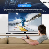Android 10.0 TV Box, T95 4GB RAM 64 ROM Allwinner H616 Quad-Core 64-bit ARM Cortex-A53 Android Box with 2.4G/5G Dual WiFi 10/100M Ethernet, Support H.265/3D/6K Ultra HD/BT 5.0/HDMI 2.0 Smart TV Box