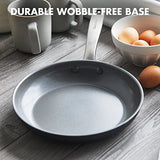 GreenPan Chatham Hard Anodized Healthy Ceramic Nonstick, 12 Frying Pan Skillet with Lid, PFAS-Free, Dishwasher Safe, Oven Safe, Gray
