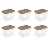 Sterilite, 30 Qt./28 L Stacker Box, Taupe Splash, Case of 6