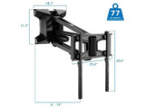Motorized Fireplace TV Wall Mount | Fits 40-70 inch TV Screen | Mount It! MI-386