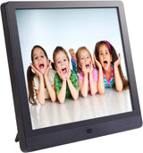 Pix-Star Easy Digital Photo Frame 15 Inch, Share Videos and Photos Instantly by Email or App, High Resolution Display and Motion Sensor