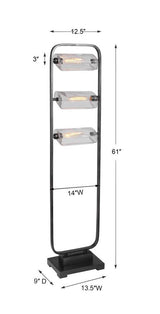 Uttermost 28194-1 Pilato Industrial Floor Lamp
