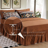 SexyTown Boho Comforter Set Queen Bed in A Bag 8 Piece Deep Pocket with Bed Skirt,Bohemian Tribal Southwestern Bedding Down Comforter(1 Comforter,4 Pillow Cases,Flat Sheet,Fitted Sheet,1 Bed Skirt)