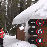 SNOWPEELER Premium – Roof Rake for Snow Removal – 30 ft. Reach – Clear Your Roof in No Time – Ideal for Long or Low-Pitched Roofs