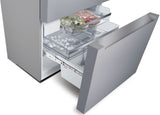 Bosch – 800 Series 20.5 Cu. Ft. 4-Door French Door Counter-Depth Smart Refrigerator – Stainless steel