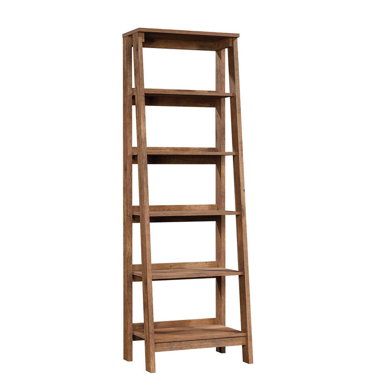 Sauder Trestle 5-Shelf Bookcase – Vintage Oak