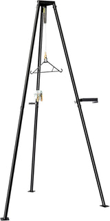 YIELDEDLAND 500lb Capacity Tripod Game Hoist Deer Hanger and Complete Hoist Kit with Gambrel and Manual Winch for Hunting Season Game up to 500 Pound