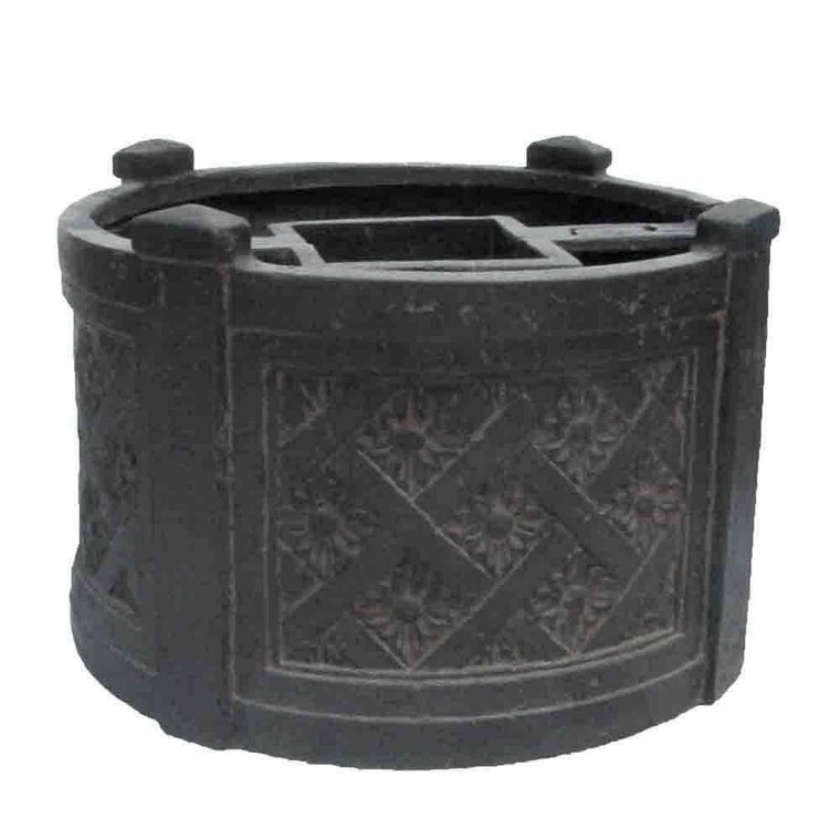 MPG 18 in. Dia Charcoal Cast Stone Mailbox Planter PF6122AC