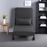 3 in 1 Sleeper Sofa Bed, Futon Sofa Bed for Living Room with Side Pocket, Black Sleepers Sofa Couch with Pullout Bed, Convertible Love Seat Sleepers Bed for Living Room, Bedroom, Small Space