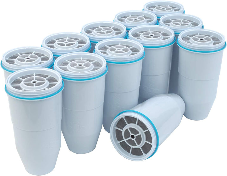 Zerowater 5-Stage Water Filter Replacement, NSF Certified to Reduce Lead, Other Heavy Metals and PFOA/PFOS, 8 Count (Pack of 1), White