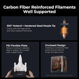 Creality K1C 3D Printer, 600mm/s High-Speed Auto Leveling Clog-Free Robust Direct Extruder K1 SE Upgraded 3D Printer with AI Camera 300??C Printing Silent Mode Support Carbon Fiber Filaments