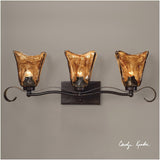 Uttermost 22801 Vetraio 3 Light Bronze Vanity Strip