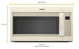 Whirlpool WMH32519HT – 1.9 Cu. ft. Capacity Steam Microwave with Sensor Cooking