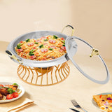 2L Non-stick Chafing Dish Food Warmer Surface Buffet Warmers Adjustable Fire Chafing Dish Food Warmer