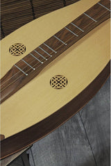 Roosebeck Grace Mountain Dulcimer 4-String Vaulted Spruce Knotwork – Walnut