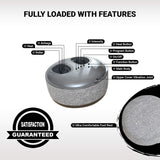 Ottoman Foot Massager by Ottossage, Massaging Ottoman with Removable Lid Provides Air Compression, Shiatsu kneading, Intense Vibration and Heat Therapy. Extra Powerful with Upgraded li-ion Battery.