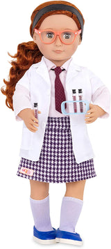 Our Generation Doll by Battat- Sia 18 Deluxe Posable Twin Science Fashion Doll with Book & Accessories- for Age 3 Years & Up