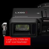 Panasonic Lumix LX100 II Large Four Thirds 21.7 MP Multi Aspect Sensor 24-75mm Leica DC VARIO-SUMMILUX F1.7-2.8 Lens Wi-Fi and Bluetooth Camera with 3 LCD, Black (DC-LX100M2)