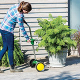 Patio, Lawn AND Garden EJWOX Garden Pot Mover with Adjustable Handle – Heavy Duty Plant Dolly Caddy with Sturdy Flat-Free Wheels and Gripping Suction Cups, Max 165 Lbs Weight Capacity