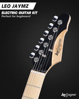 Leo Jaymz 39 Full Size ST Style Electric Guitar Starter Kit with SSH Pickup, 5W Portable Amp, Tuner, Gig Bag, Strap & Accessories (Violet Ocean)
