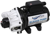 Everflo Soft Wash (Bleach) EFSW5500-BOX 12V Diaphragm Pump – 5.5GPM, 60 PSI Max, QA Ports, black (EFSW5500-BOX)