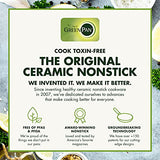 GreenPan Chatham Hard Anodized Healthy Ceramic Nonstick, 12 Frying Pan Skillet with Lid, PFAS-Free, Dishwasher Safe, Oven Safe, Gray