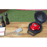 Grillbot BUN3:RED Automatic Outdoor Grill Cleaning Robot with Carry Case, Red