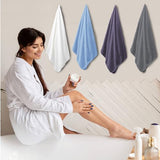 4 Pack Large Bath Towels Set 35×70 Black Oversized Bath Sheet Chair Towels, 600 GSM Ultra Soft & Absorbent Towels for Bathroom, Quick Dry Towel for Gym Hotel Camp Pool