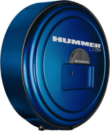 Boomerang Hummer H2 (05-10) – Color Matched MasterSeries Hard Tire Cover – (Color Matched Plastic Face & Stainless Steel Ring) – Hummer H2 Logo – Pewter Metallic