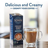 SOWN Organic Oat Creamer Unsweetened – Barista Oat Milk Non Dairy Coffee Creamer – Plant Based, Dairy-Free, Vegan, 0g Added Sugar, Gluten-Free, Non-GMO, Shelf Stable – 32oz (Pack of 6)