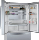 Bosch – 800 Series 21 Cu. Ft. French Door Counter-Depth Smart Refrigerator – Stainless steel