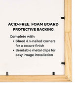 40×20 Contemporary Black Wood Picture Panoramic Frame – Picture Frame Includes UV Acrylic, Foam Board Backing, & Hanging Hardware! Panoramic Poster Frame