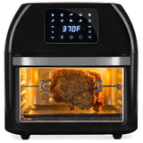 Best Choice Products 16.9qt 1800W 10-in-1 Family Size Air Fryer Countertop Oven, Rotisserie, Dehydrator – White