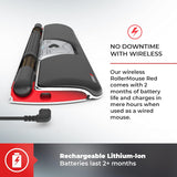 Contour Design RollerMouse Red Wireless – Wireless Ergonomic Mouse for Laptop and Desktop Computer Use – 2.4 GHz Ambidextrous Computer Mouse – Mac & PC Compatible