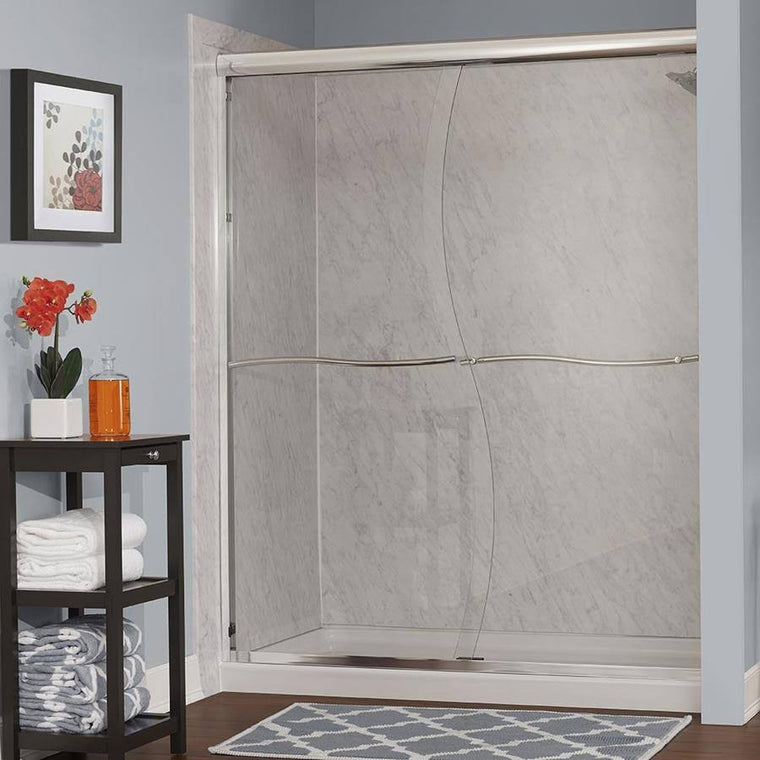 Foremost Cvss4872-Cs Cove 72 inch High x 48 inch Wide Sliding Framed Shower Door – Silver