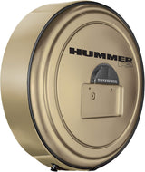 Boomerang Hummer H2 (05-10) – Color Matched MasterSeries Hard Tire Cover – (Color Matched Plastic Face & Stainless Steel Ring) – Hummer H2 Logo – Pewter Metallic