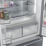 Bosch – 800 Series 21 Cu. Ft. French Door Counter-Depth Smart Refrigerator – Stainless steel