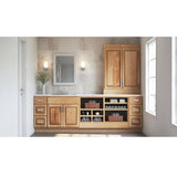 Hampton Bay 0.5x84x24 in. Refrigerator End Panel Kit in Natural Hickory KAREP-NHK
