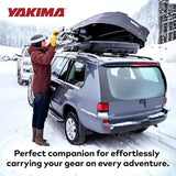 Yakima Roof Cargo Carrier, Vehicle Rooftop Hard Shell Travel Storage Box with SKS Lock, SkyBox NX XL, 18 Cubic Feet, Black