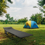 Folding Camping Cot ?C Deluxe Collapsible Single Person Bed in a Bag w/Pillow for Indoor & Outdoor Use ?C Ultra Lightweight, Comfortable, Heavy Duty Design Holds Adults & Kids