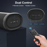 Sound Bar for TV, Bluetooth 5.0/HDMI-ARC/Optical/AUX/Coaxial/USB Wired & Wireless Connection Soundbar, Surround Sound System Smart TV Sound Bar with Built-in Subwoofers, Remote Control