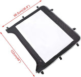Kemimoto UTV Windshield Compatible with Kawasaki Mule 600 Mule 610XC SE SX Clear Fold Up UTV Full Front Windshield